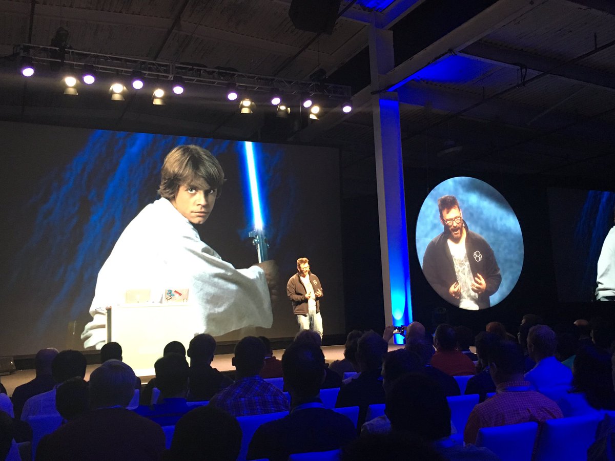 MetaRoss's tweet photo. #wwlsd (#whatwouldlukeskywalkerdo)  #elasticon https://t.co/fERNtPZtzv