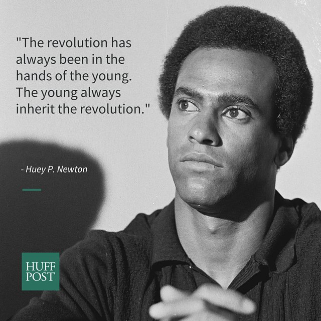blackvoices's tweet photo. Rest in power to #BlackPanther founder Huey P. Newton who would've been 74 today. #FreeHuey #PowerToThePeople. https://t.co/kH6qPuKDse