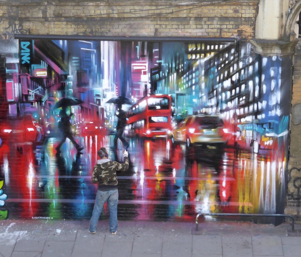 Finished Street Art wall by <a href="/DanKitchener/">Dan kitchener</a> 
📍 Great Eastern St. London 

#art #mural #graffiti #streetart