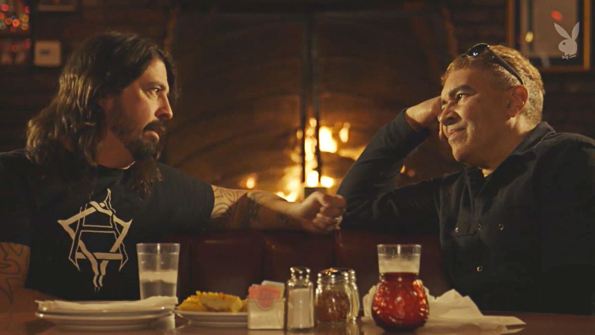 RollingStone's tweet photo. Watch Dave Grohl and Pat Smear discuss David Bowie and tour his Los Angeles haunts https://t.co/1HHnTZJqtD https://t.co/KrNoq3mip4