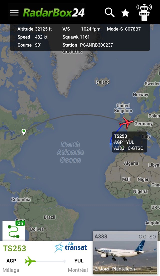 AirNavRadar's tweet photo. Air Transat #TS253 diverted to Lisbon yesterday now heading to Paris.
Follow live: https://t.co/LWQB3iIE41 https://t.co/XMmImsSqrr