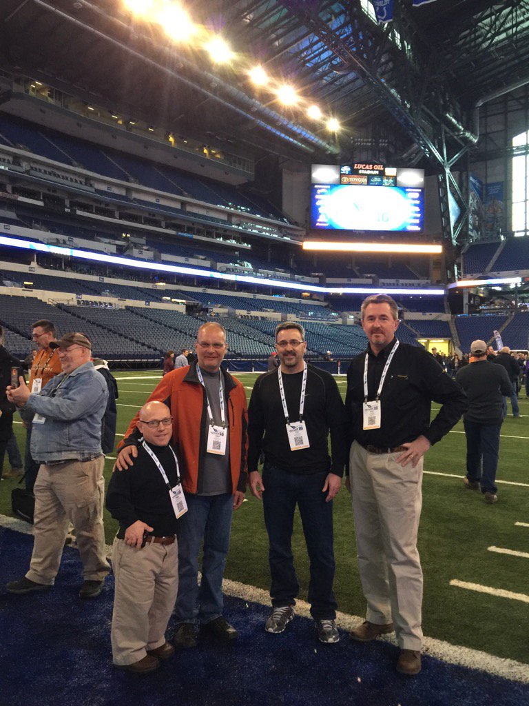 Reline_America's tweet photo. Reline Team at Lucas Oil Stadium at WWETT https://t.co/mdutfkXUEP