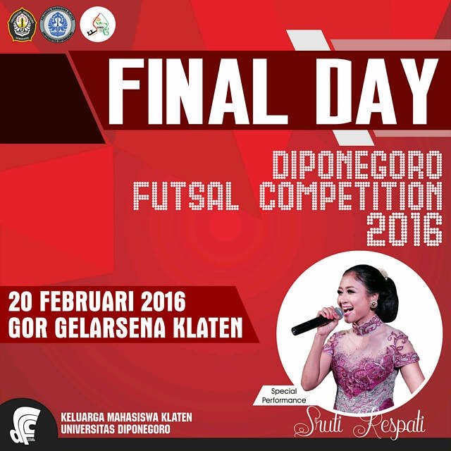 Nah ada guest star juga loh di Final Day Diponegoro Futsal Competition 2016 <a href="/RespatiSruti/">Sruti Respati</a> <a href="/kmkundip/">KMK UNDIP</a> #DFC2016