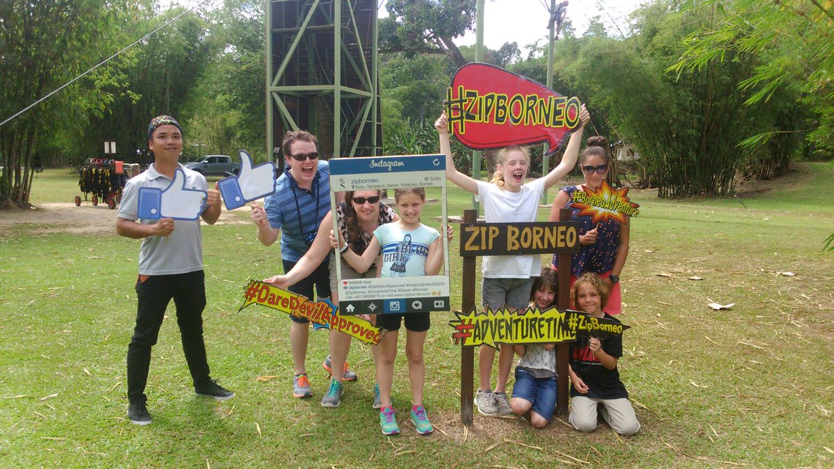 zipborneo's tweet photo. Big smiles all around after conquering our #ZipBorneo challenge!
cc: @KKCity @MasidiM @SabahInfo #kiulu #adventure https://t.co/Kn3uw33SyR