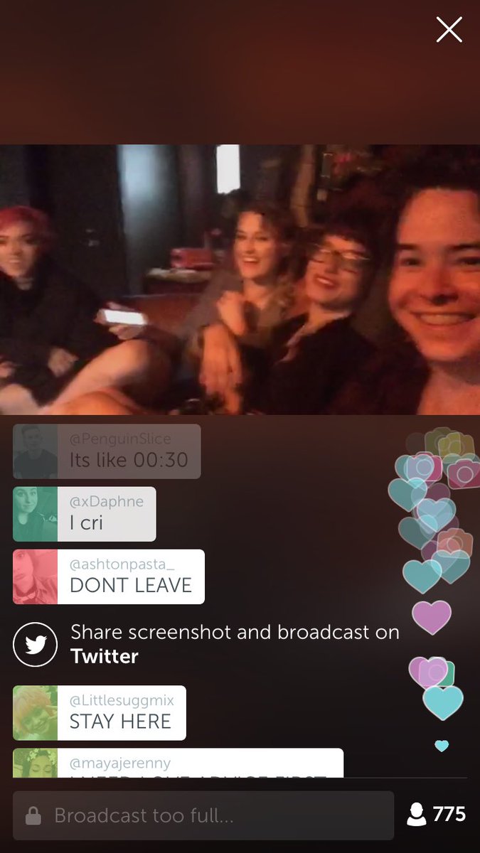 wifiviolet's tweet photo. @HeyViolet I loved the periscope guys 💘💘💘💘 https://t.co/OQV7eM8UQb