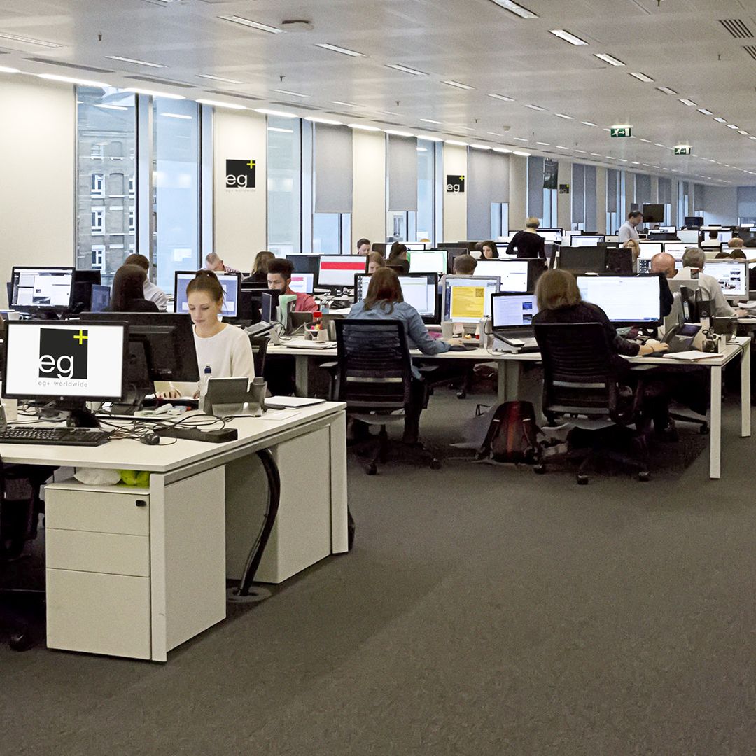 There are big windows on this side too. Eg+ London.  #egpluswwviews #officelife