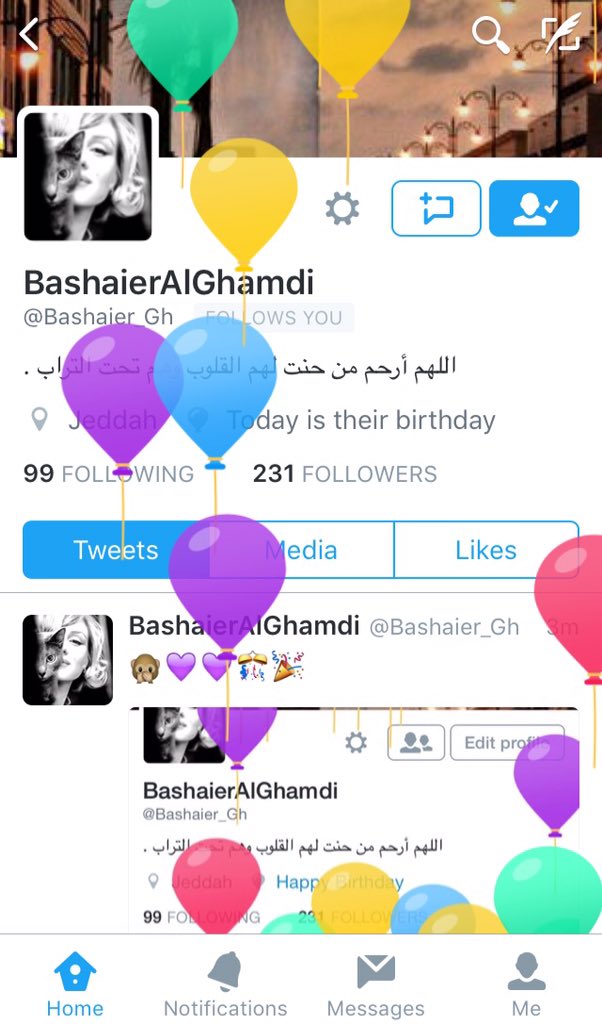 HayuGh's tweet photo. @Bashaier_Gh  كل سنه وانتي طيبه بيشتي والله يجعلها سنة خير عليك 😩💋💘💘💘 https://t.co/yQuFtm1xQN