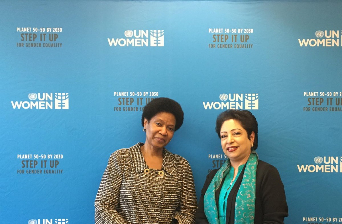 Had a very useful exchange of views with Miambo Ngcuka, executive director of UN Women , the youngest UN agency.