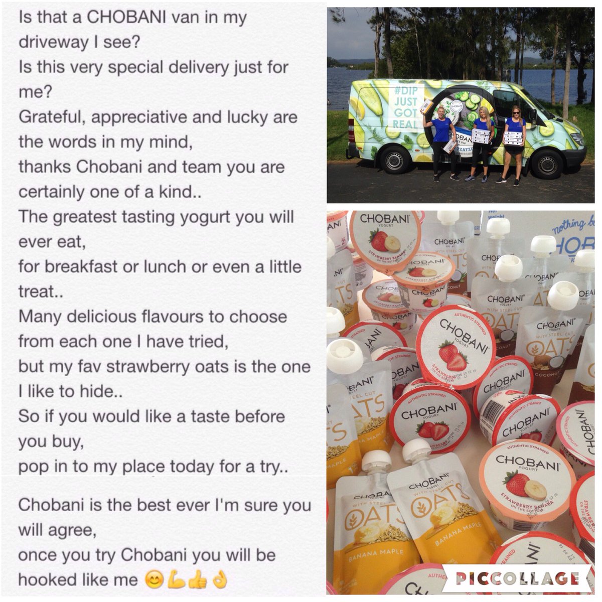 Melissa19w's tweet photo. What a great way to start the day. Thank you @ChobaniAU for making such a delicious yogurt π #CHOteam #ChobaniAu https://t.co/ykwQ0lsQnj