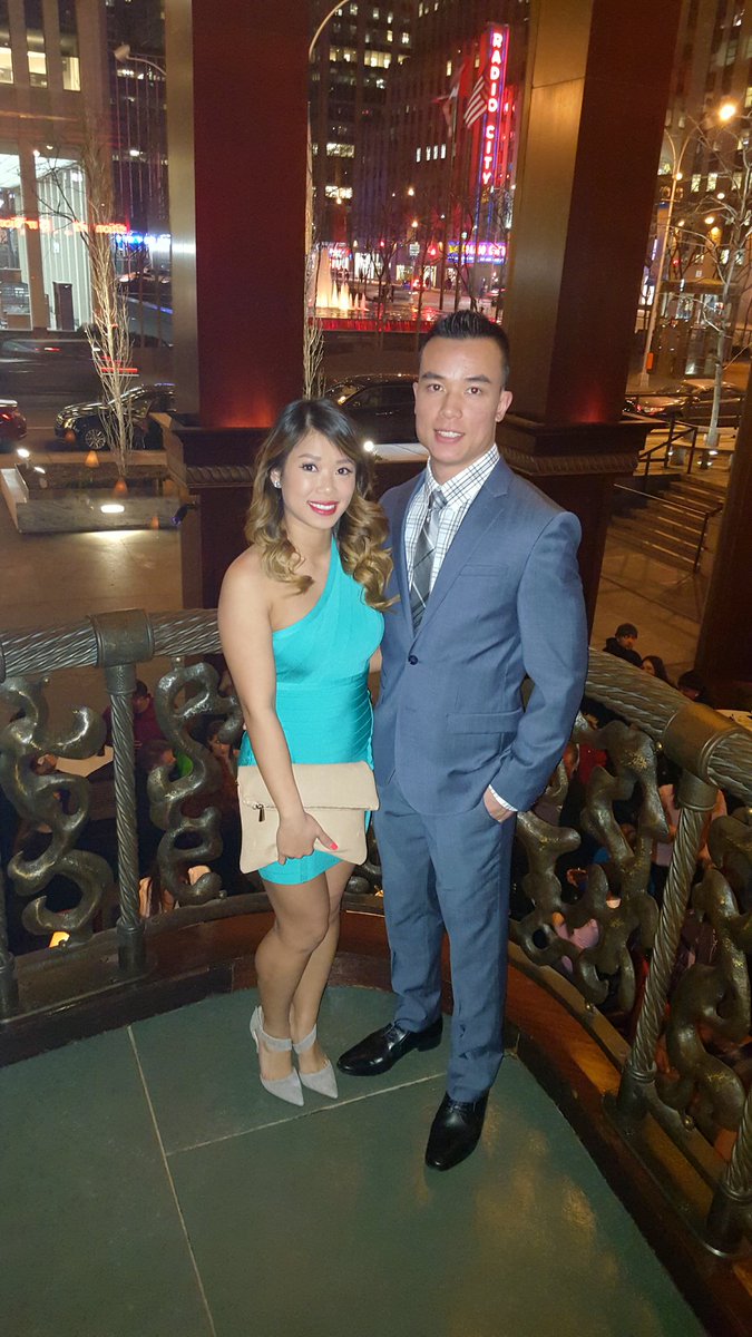 lnguyen1228's tweet photo. Valentine's day dinner date with my handsome husband ๐ โค ๐ @bebe_Stores #newyorkcity #delfriscos #thatbackdropthough https://t.co/z2QBT5CC0m