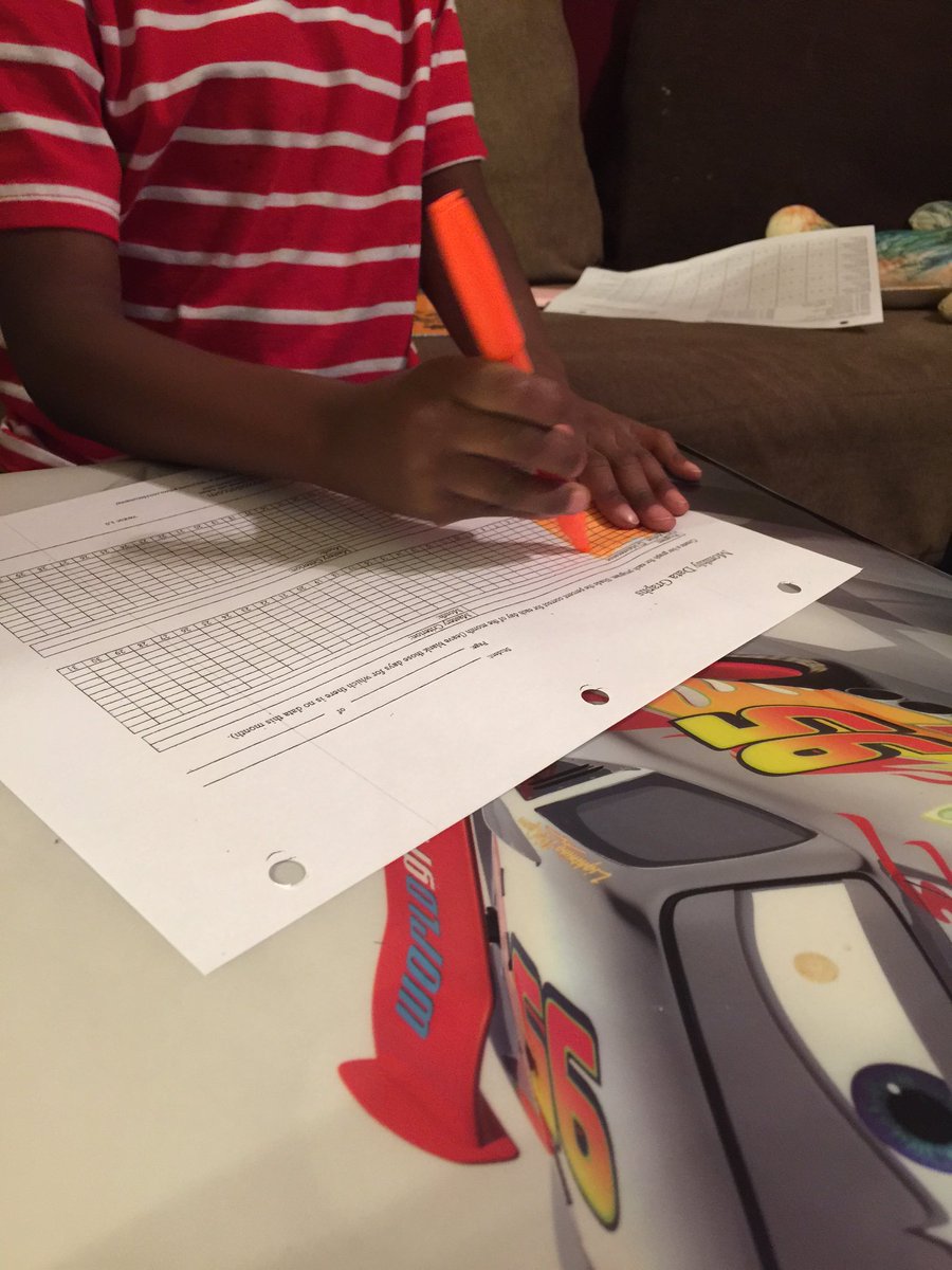 Aspire_KC's tweet photo. Just one of our lil bugs who worked to do "paperwork" and make his own graph. 😂 #loveit #data #bcbainthemaking https://t.co/wpJbClbqld