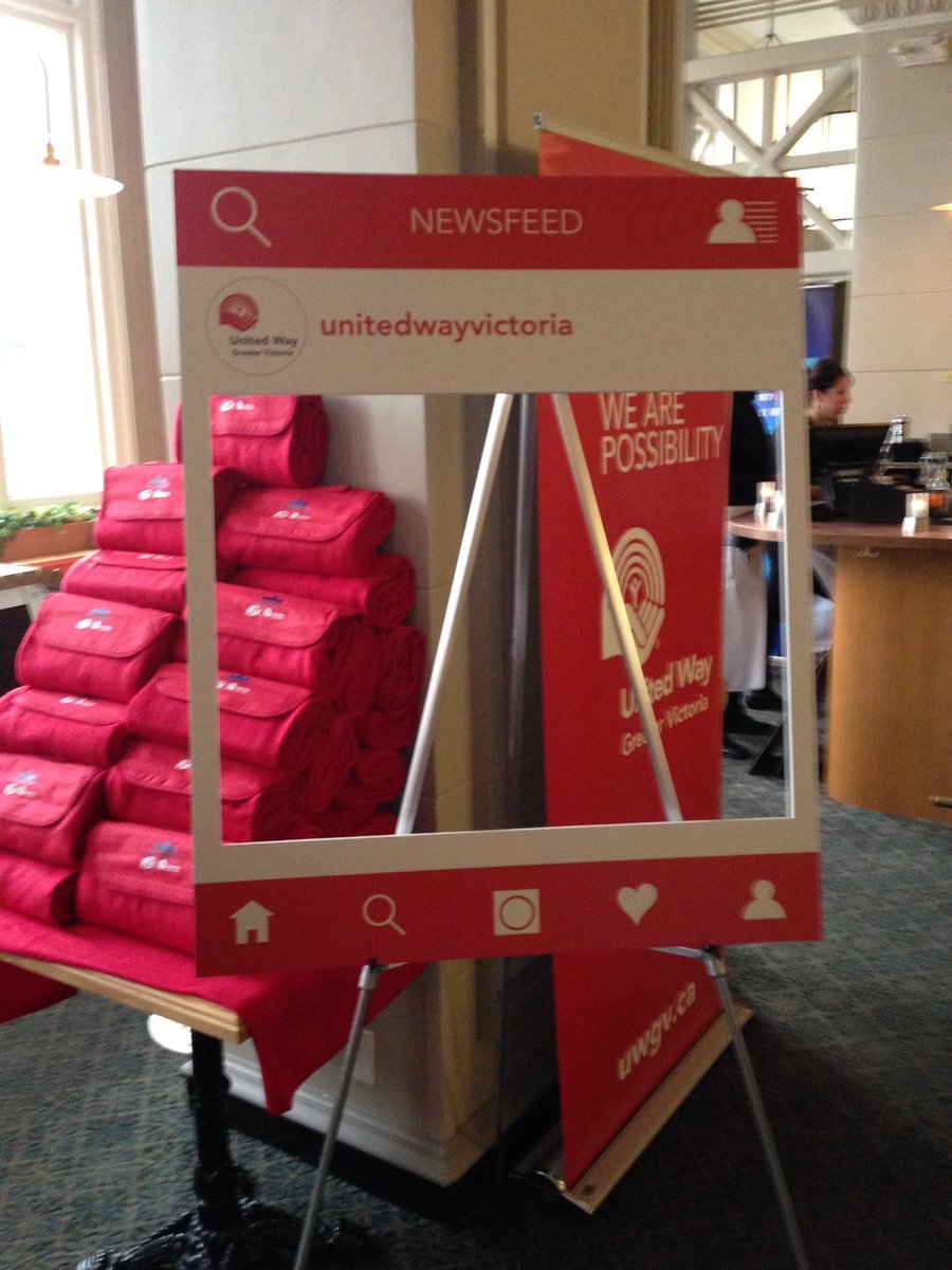 unitedwaybcsvi's tweet photo. Gotta have a selfie station #operationwarmup #raisethered #yyj @steamshipgrill https://t.co/HTJEsgseES