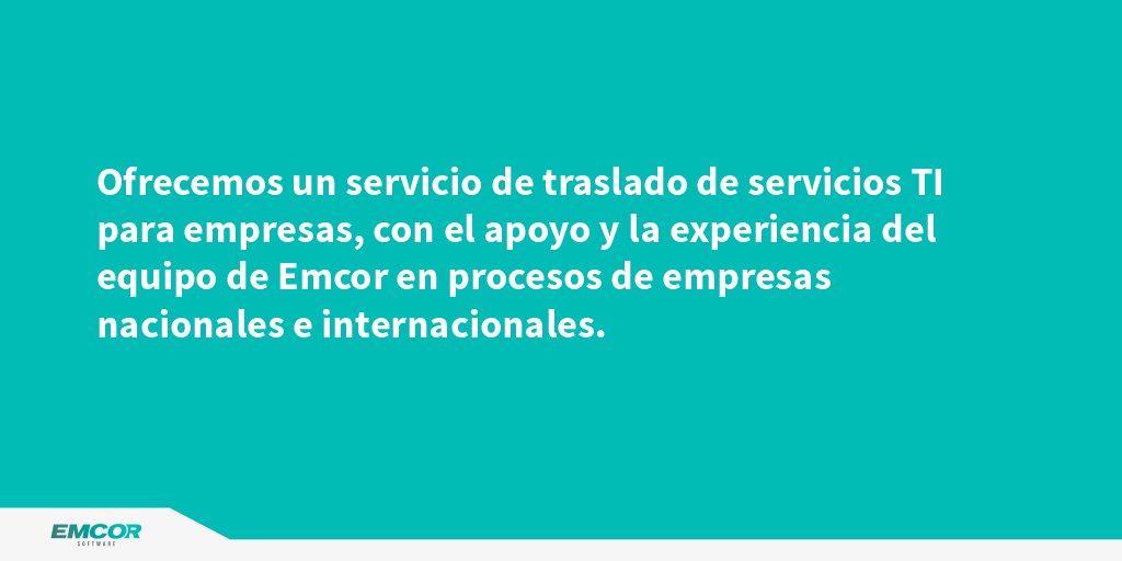 emcor's tweet photo. En #EmcorSoftware contamos con el servicio de Offshoring. https://t.co/54Oq9FGA0N