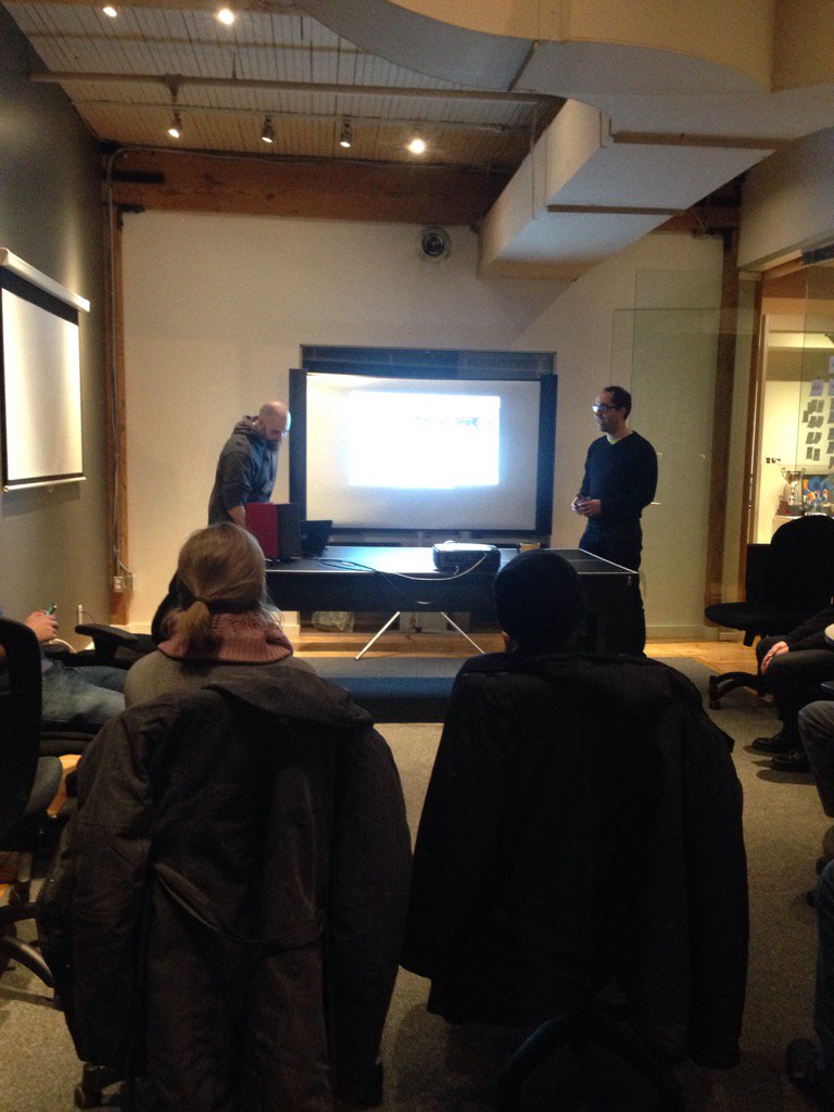 marceloagile's tweet photo. #wordpress #Hamilton #meetup, at #Imaginationplus, great topic about Wordpress themes thanks @heavymetaladam !!! https://t.co/WbV0Pj2zrm