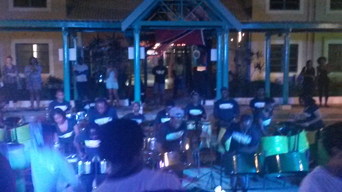TTSAcavehill's tweet photo. Sweet pan music down at Roy Marshall #ttsaweek #culturenight #irep868 #cavehill #uwi https://t.co/hscyiOnfwx