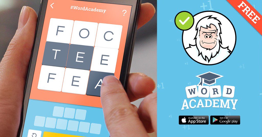 I just finished level YETI of #WordAcademy! Your turn! thewordacademy.com/en/pack/9/