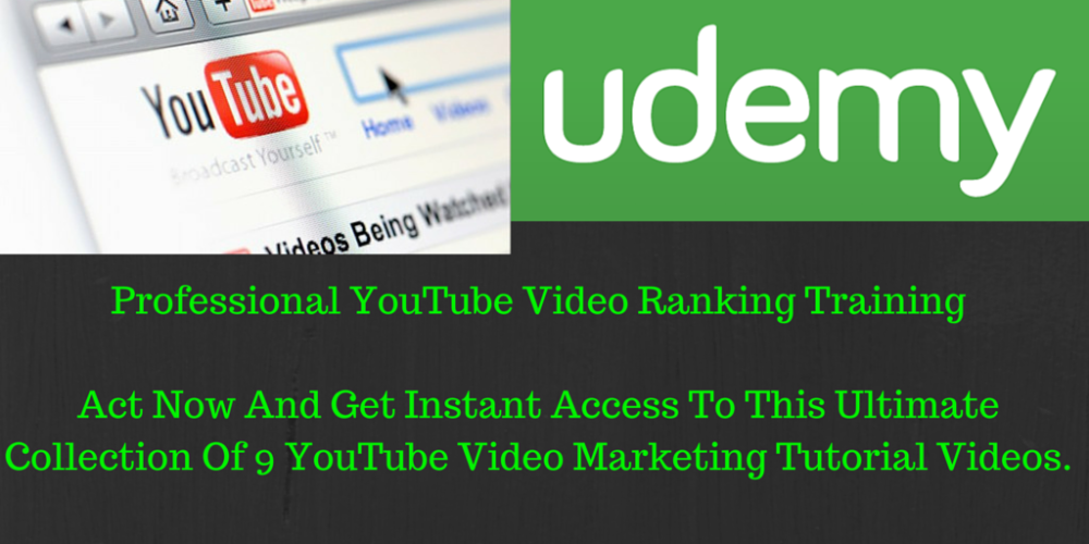 Get_it_Now_Sale's tweet photo. Professional YouTube Video Ranking Training #udemy #youtube #webtraffic = https://t.co/HlxOKw0TcP https://t.co/eIOPXSL0QR