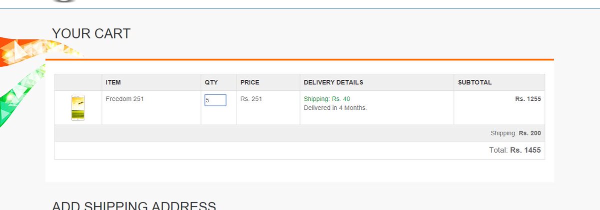 Karan_PVSR's tweet image. #Freedom251 #sitecrashed #Scaminindia

finally....................but again crashed at this page, did anyone get it?