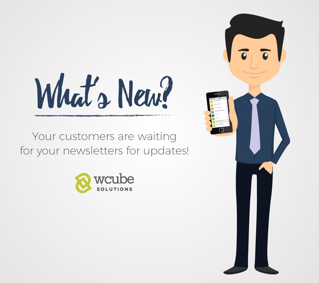 wcubesolutions's tweet photo. WHAT'S NEW WITH YOU? Your customers are waiting! Reach them through #EMailBlasting services from #WCube. #Business https://t.co/dQMqt6B6fT