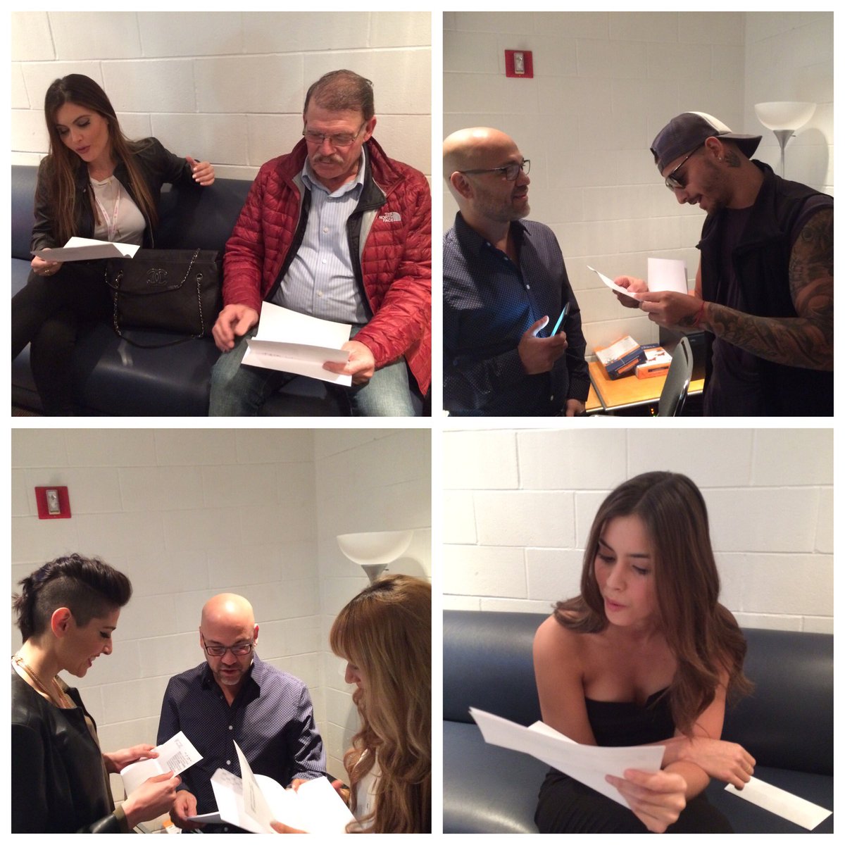 premiolonuestro's tweet photo. Algunos de nuestros presentadores repasando sus líneas 📄🤓 https://t.co/kURLUeR9nP