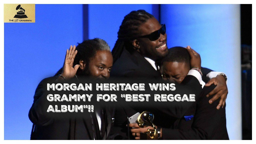NANDOLEAKS:MORGAN HERITAGE WINS GRAMMY FOR BEST REGGAE ALBUM 2016 ift.tt/1Oh8bNH via @nandoleaks