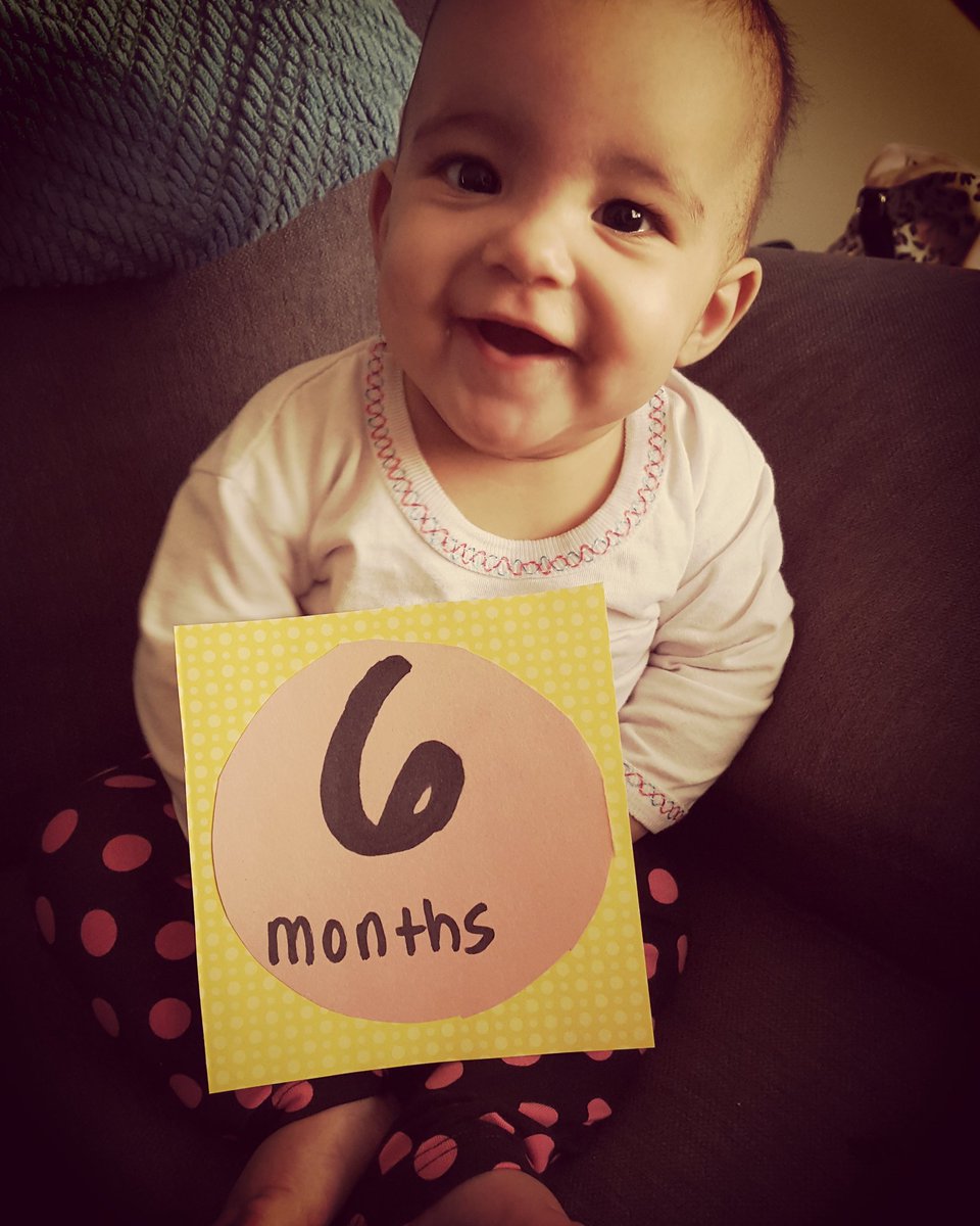 Music_freak_16's tweet photo. My baby is 6 months old today! Where did the time go? #babygirl #growingup https://t.co/fw2RIkZuSs