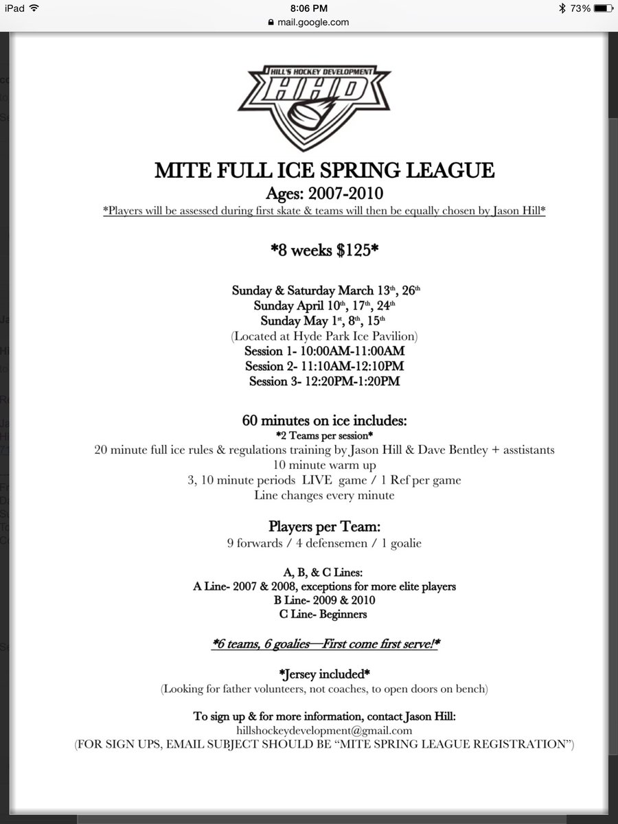 HillsHockeyDev's tweet photo. Have a young athlete looking for some FUN &amp; development falling within the 2007-2010 age level?! https://t.co/gLU6rTQe5c