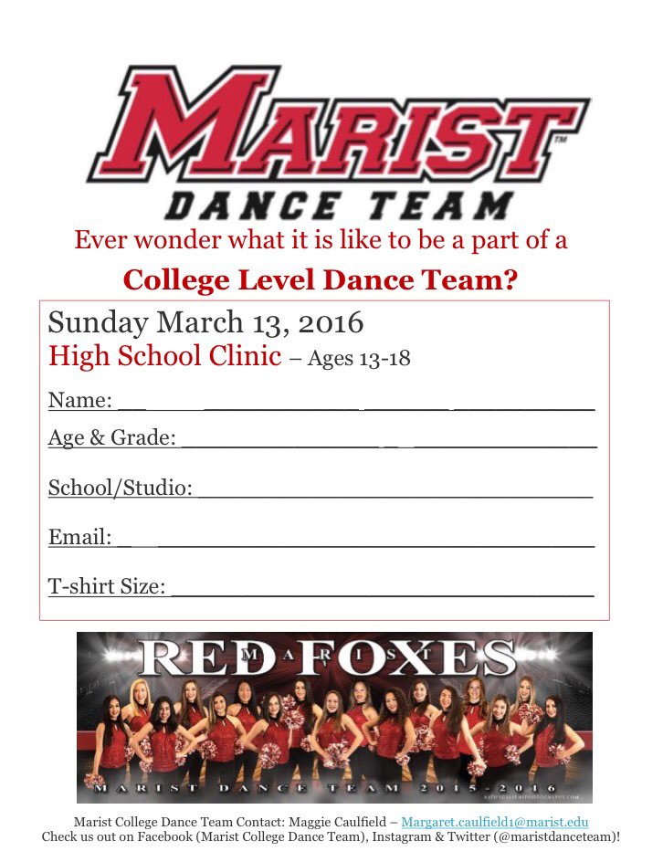 Marist Dance Team tweet media