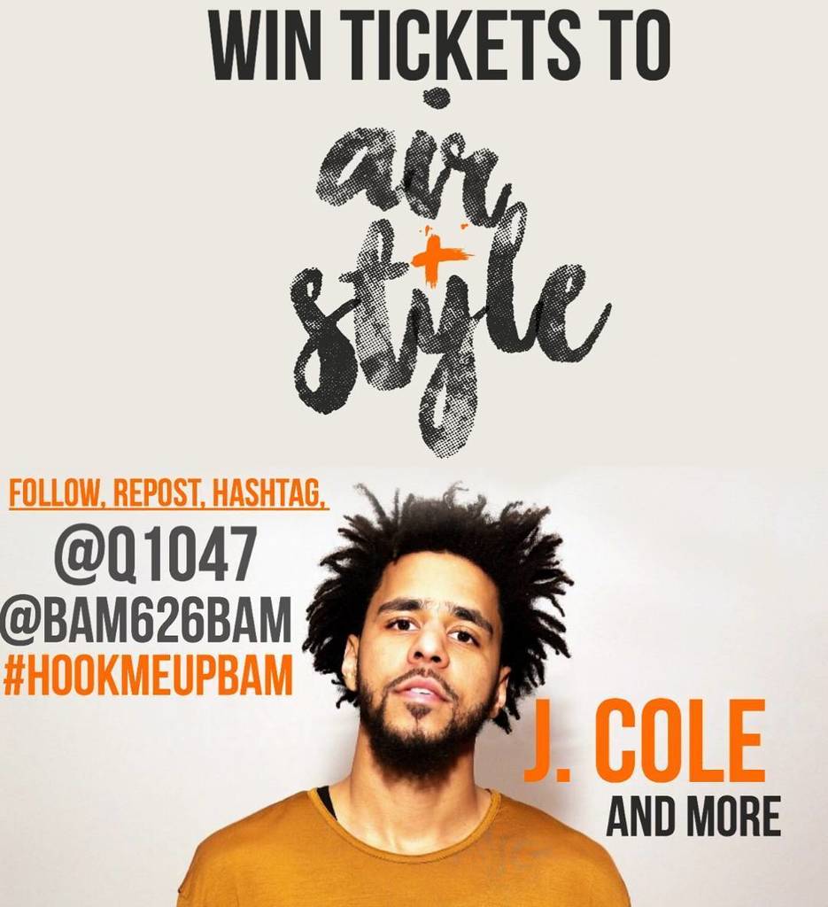 Q959FM's tweet photo. 🔊Ticket Giveaway! @bam626bam will announce/tag multiple winners ! Win tickets to see #JCol… https://t.co/xjs8CWXxGs https://t.co/1uu04u6df7