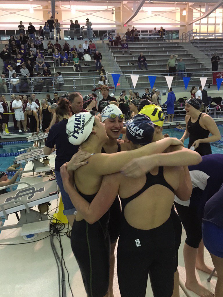 ICSDbombers's tweet photo. Women's 200 medley relay doing work! #1place #gobombs https://t.co/Wy8LPhL3IX