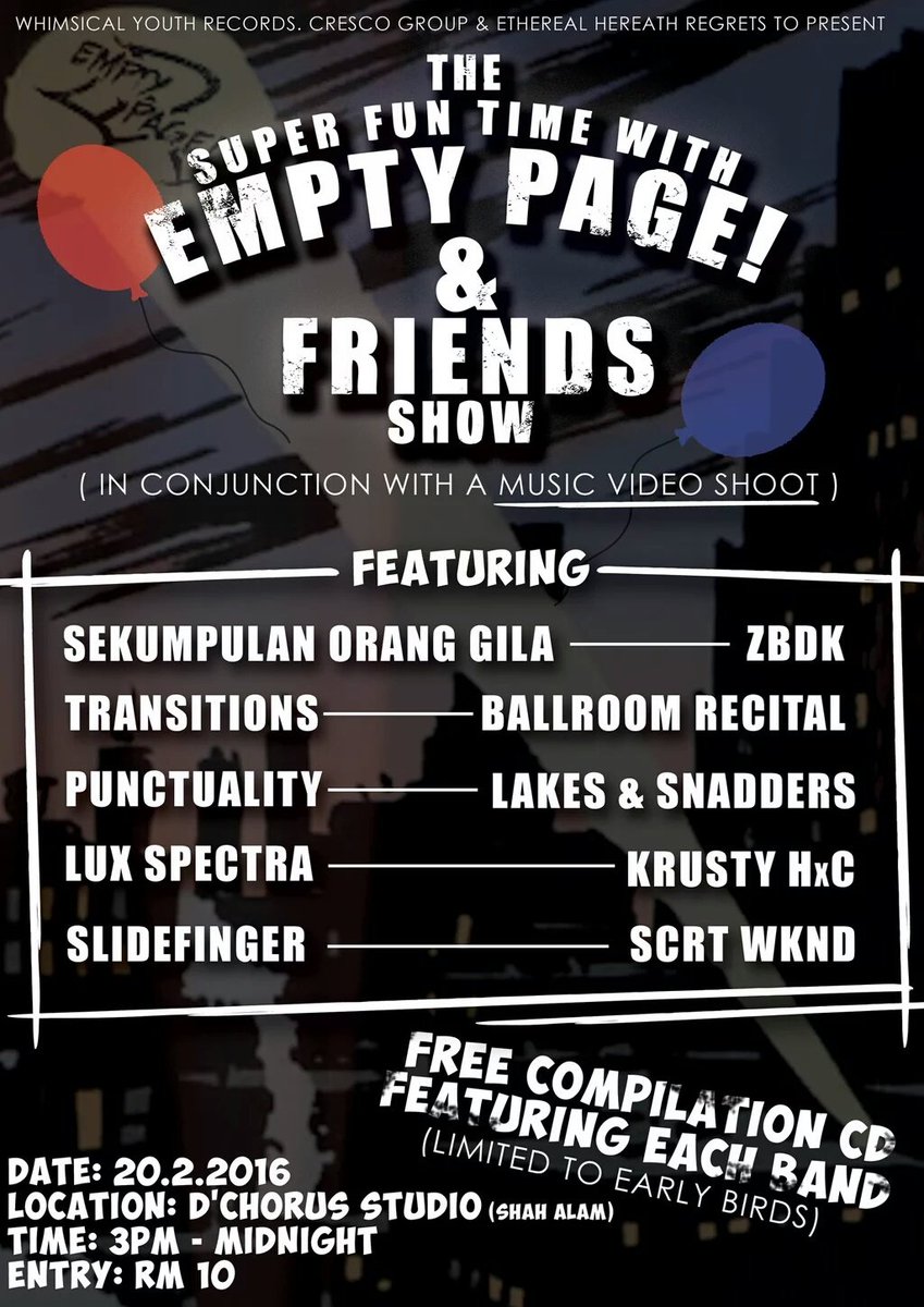 Hi selamat petang! Everybody, get your ass down to see <a href="/scrtwkndMY/">SCRTWKND</a> <a href="/emptypagex/">empty page.</a> dan lain lain this weekend!