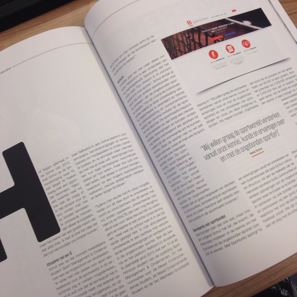 anneschulze's tweet photo. Leuk interview met Niels Schut in #SportProf. "Laat sporters lid worden vanuit een meerwaarde ipv een voorwaarde." https://t.co/Jid5kfMkaP