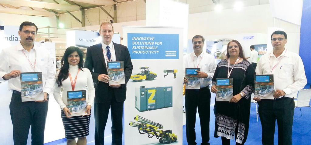 sharmashalini6's tweet photo. Launching the brand new #TotalAirSolutions manual showcasing #AtlasCopco's compressed air solutions @ #MakeInIndia https://t.co/eRYOqQ0OIg