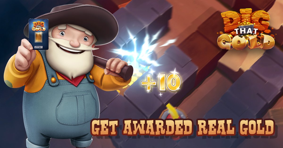 digthatgold's tweet photo. Hunt the golden blocks in the mines of DIG THAT GOLD and you could earn real 24K gold bars!  https://t.co/VZ0zfCCFZz https://t.co/TX3AlJIhiN