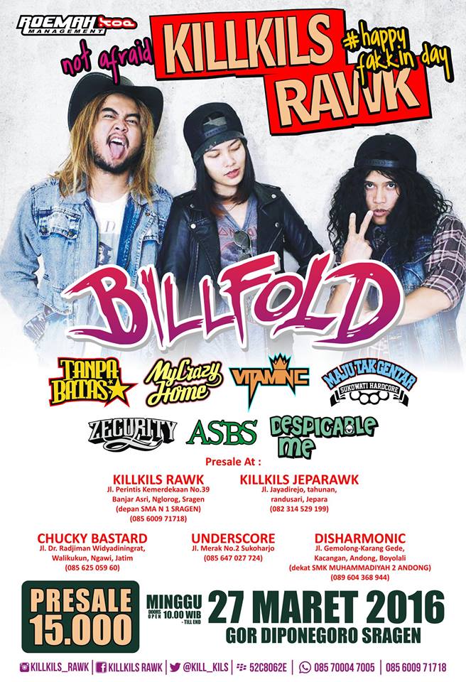 Presale Anniversary KILLKILS 15K, tersedia di <a href="/kill_kils/">KILL KILS CLOTH</a> Sragen-Jepara, <a href="/undscrltd/">UNDERSCORE!</a> <a href="/Disharmonic_/">Disharmonic Rockshop</a>  &amp; <a href="/ChuckyBastard/">chucky bastard merch</a>