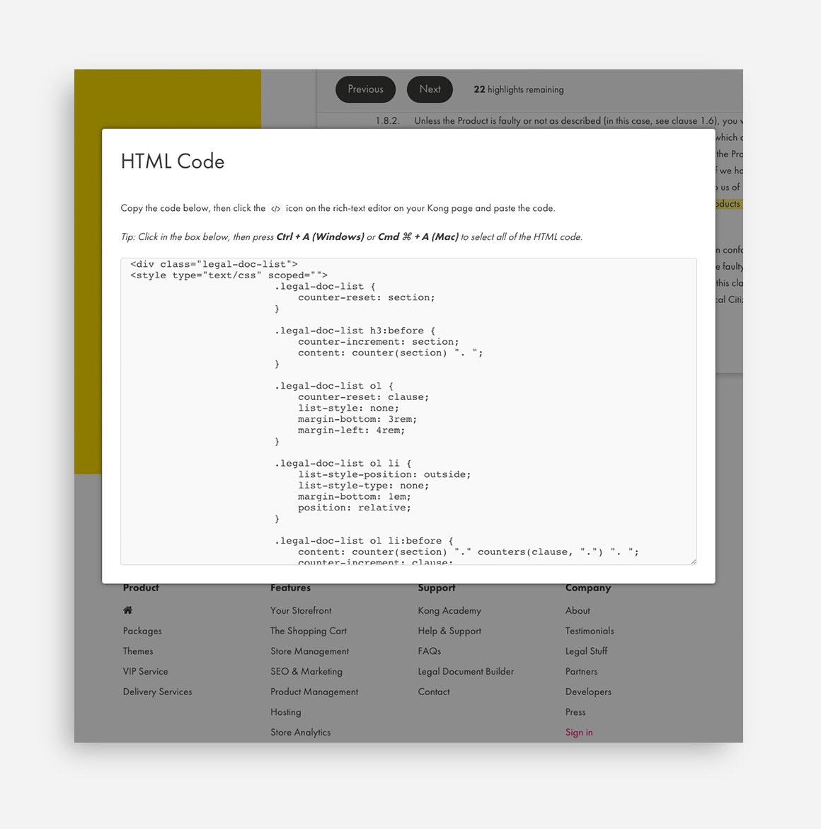 ProductHunt's tweet photo. Kong Legal Document Builder: A free and easy way to build legal documents for your store https://t.co/23b8UkOzva https://t.co/bWkaWr6d0S