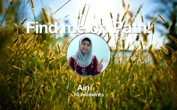 AMuafidz's tweet photo. Find me on #Path now! Go to: https://t.co/kO5UEPSfg9! #thepersonalnetwork https://t.co/OpGkUsLFXC