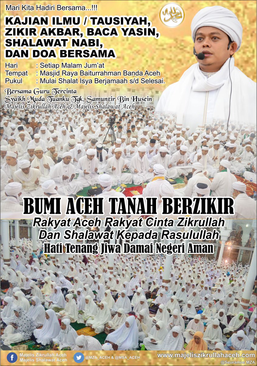 MSA_ACEH's tweet photo. Come &amp; Follow.
Friday night routine
In Masjid Raya Baiturrahman Banda Aceh, Aceh
#syaikhmuda @zikiraceh #news @aceh https://t.co/uDxbfw6szN