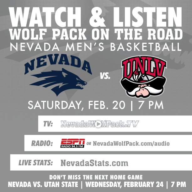 NevadaHoops's tweet photo. Nevada rallies to win 61-55.  At UNLV Saturday on CBS Sports Network at 7 p.m. https://t.co/xJMpidjeYt