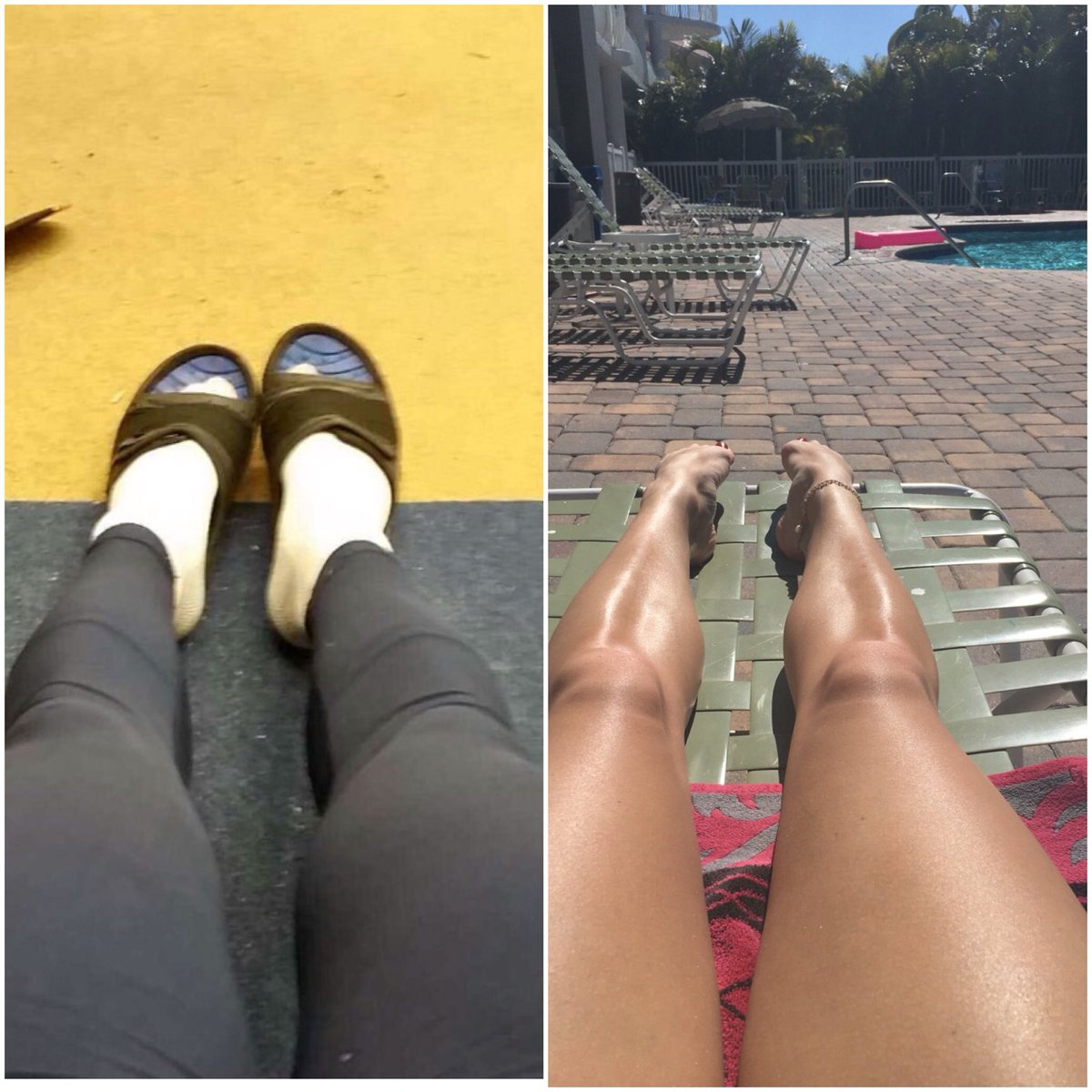 caitkeates's tweet photo. When bae tries to be in Florida in spirit. Suntanning in the dressing room before practice. @KristoffKontos 🏒☀️ https://t.co/dQT8TbHfSg