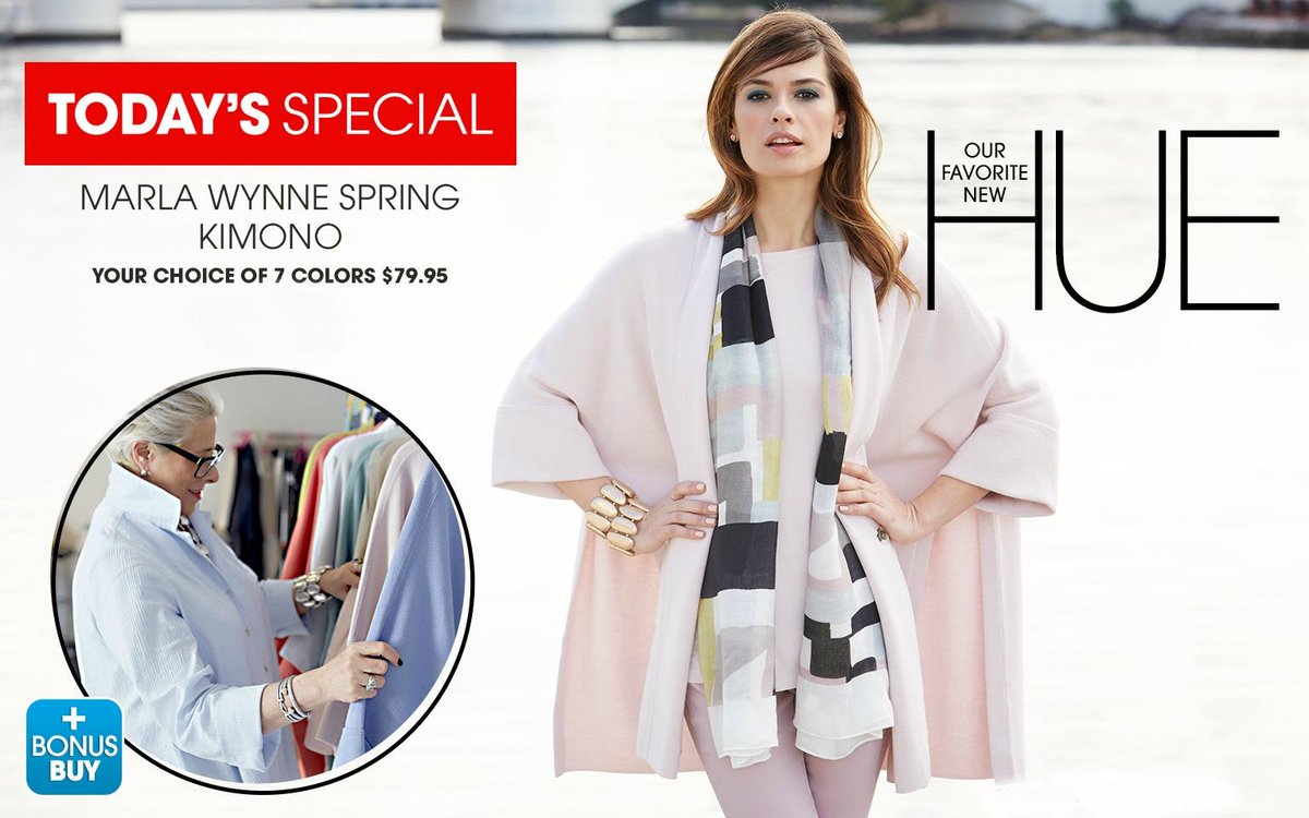 HSN's tweet photo. Easy care. Easy wear. Easy elegance. Shop our @MarlaWynne Spring Kimono #TodaysSpecial now: https://t.co/awVg32xEju https://t.co/pyeOEfQluU
