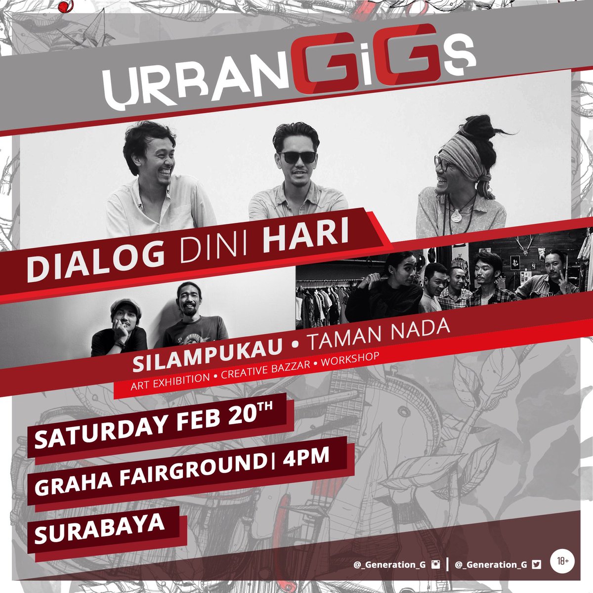 Betapa bahagia Sabtu kami nanti berkesempatan berkumpul bersama <a href="/silampukau/">Orkes Silampukau</a> dan <a href="/dialogdinihari/">Dialog Dini Hari</a>