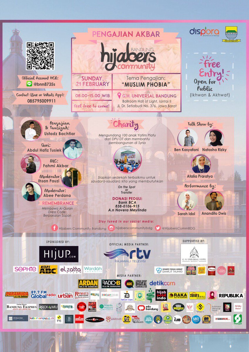 Bandung2024's tweet photo. Sekarang kamu lagi dengerin @HijabersCommBDG di #ComfortZone bareng @fina897Global https://t.co/WTG21llWD0