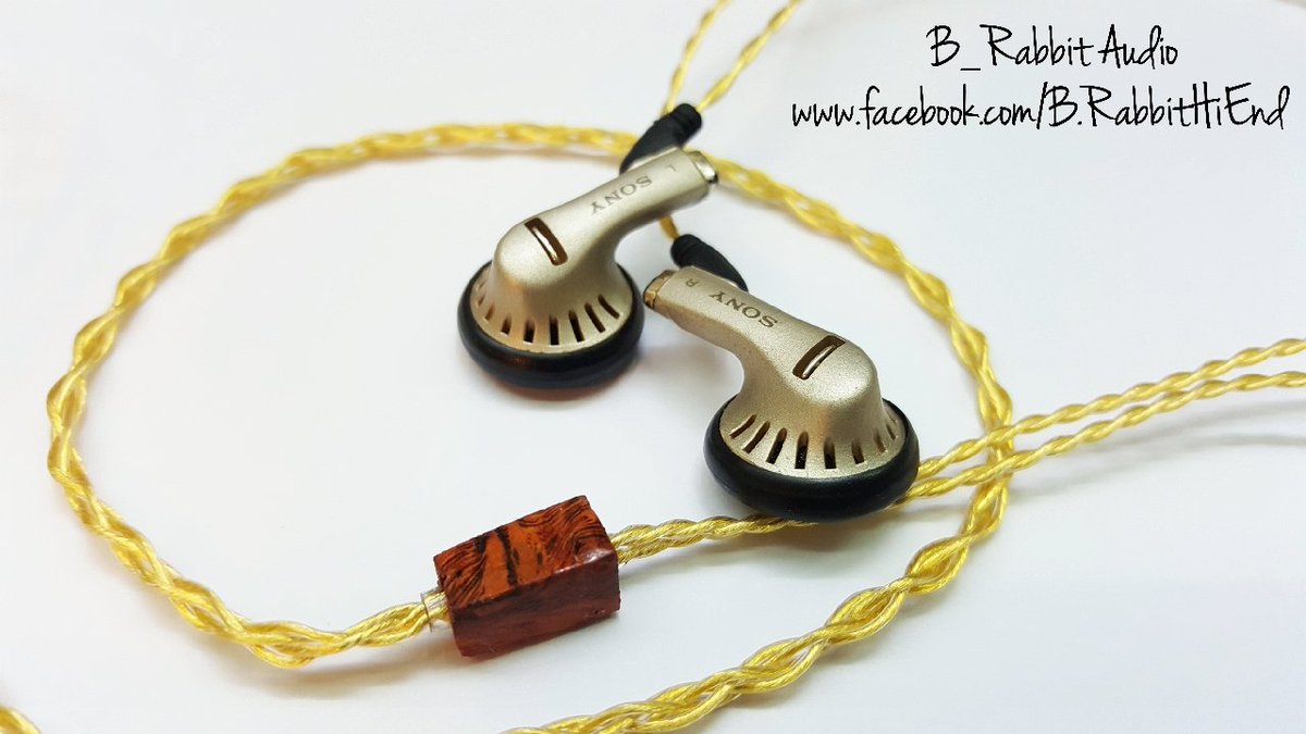 brabbithifi's tweet photo. Sony MDR E484 
Mod Bifrost Reference Gold cable #Sony #MDRE484 #E484 #bifrost #Reference #BifrostReferenceGold https://t.co/GiPPPGaiKE