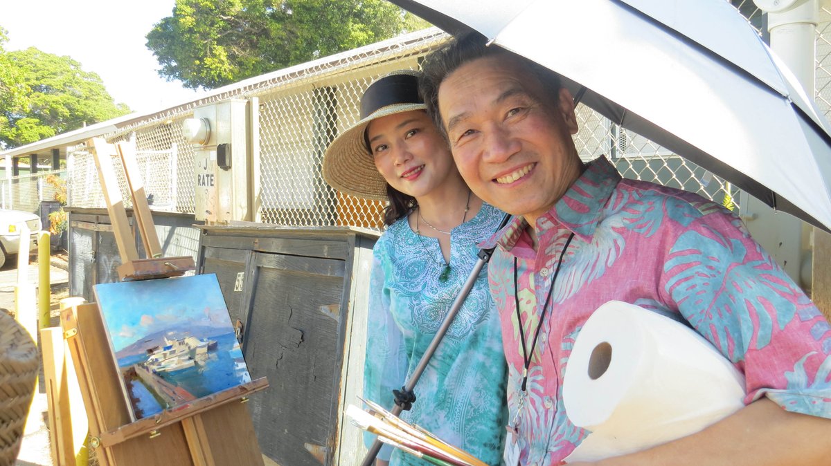 These #Artists #inspire &amp; #empower lives w/ #show of #Art #Talent #PleinTalk @ 2016 #Maui #PleinAir Invitational!