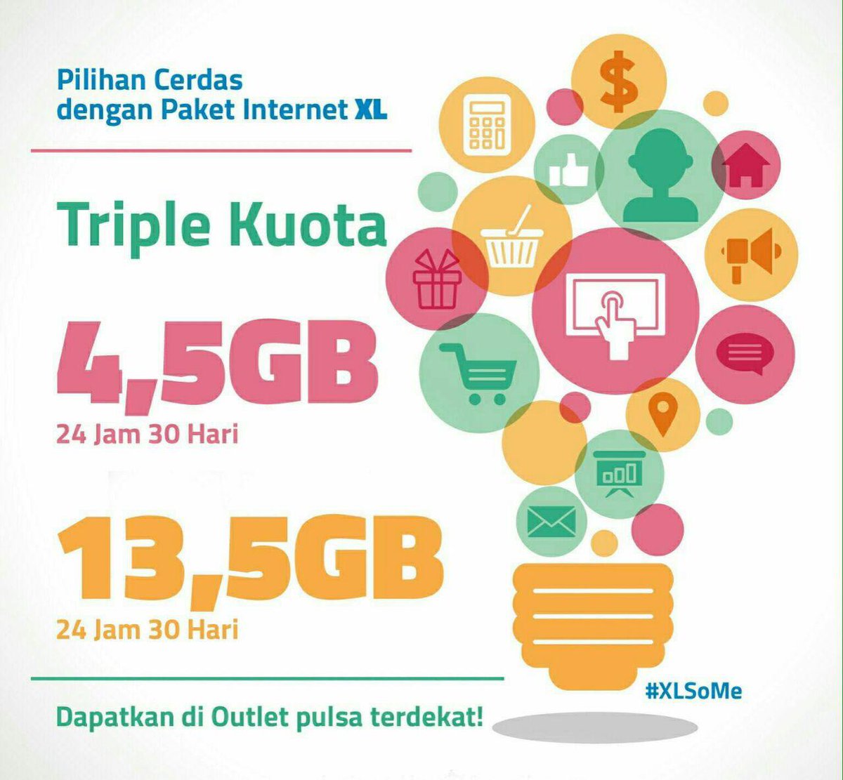 XLKBS's tweet photo. Triple Kuota!!! 4,5GB &amp; 13,5GB https://t.co/IPJDaclfPB