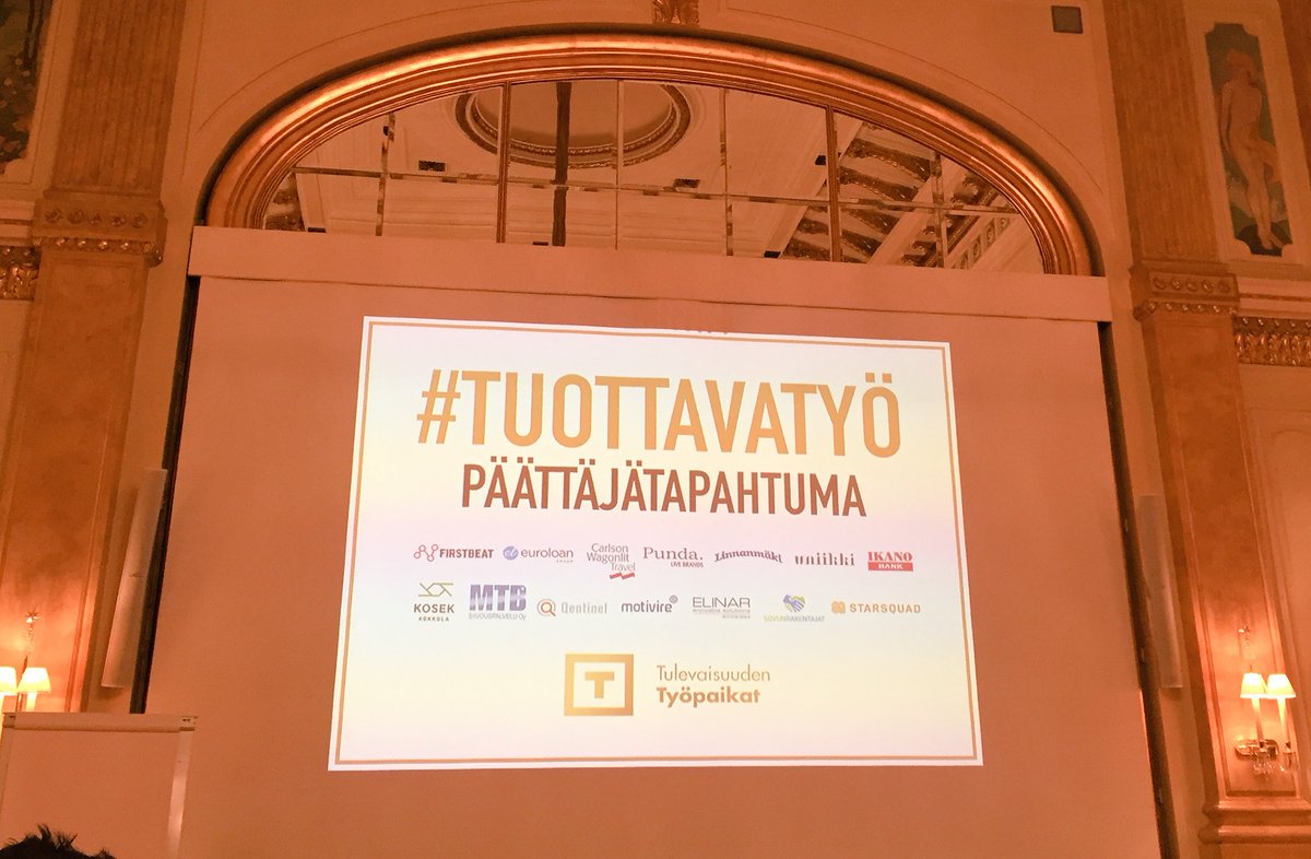 Tiina_Tuomi's tweet photo. Uusia ideoita parempaan työelämään @TulevaisuudenT #työhyvinvointi #motivaatio #SofigateAtWork https://t.co/6BpCGs72DE