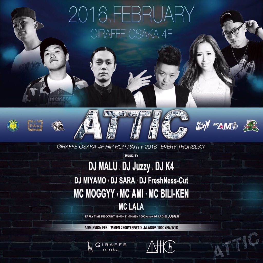 BIPERakaBP's tweet photo. 今日はジラフではATTICやーてます✅✅
#GoodChillBoys からDJ MIYAMO、D.1.KがPartyしてるす！

遊びたい方は是非！！

#ATTICosaka #GoodChillBoys https://t.co/OcCJcxjQgI