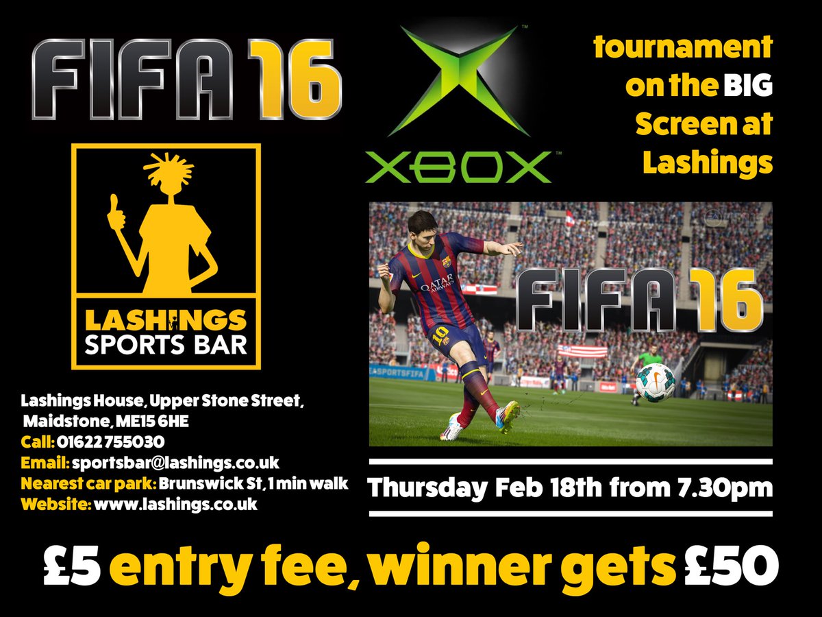 lashingskent's tweet photo. It's FIFA night later on the HD big screen! Who's coming along? #Maidstone #XboxOne #Kent Please RT https://t.co/PXCpdrKMqC