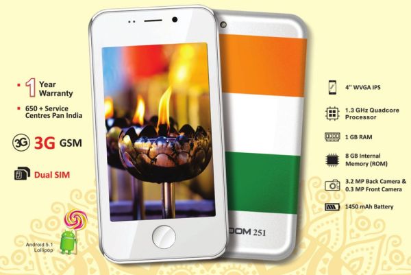 Knowyourgadget's tweet photo. #Freedom251: India’s #CheapestSmartphone Launched - https://t.co/zoTyY1xyxB @Knowyourgadget #smartphone #mobilephone https://t.co/VwsTcNv7P5